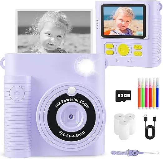 YMEDSUM Kinder Sofortbildkamera (2 Farben) für 16,61 € inkl. Prime-Versand (statt 23,73 €)