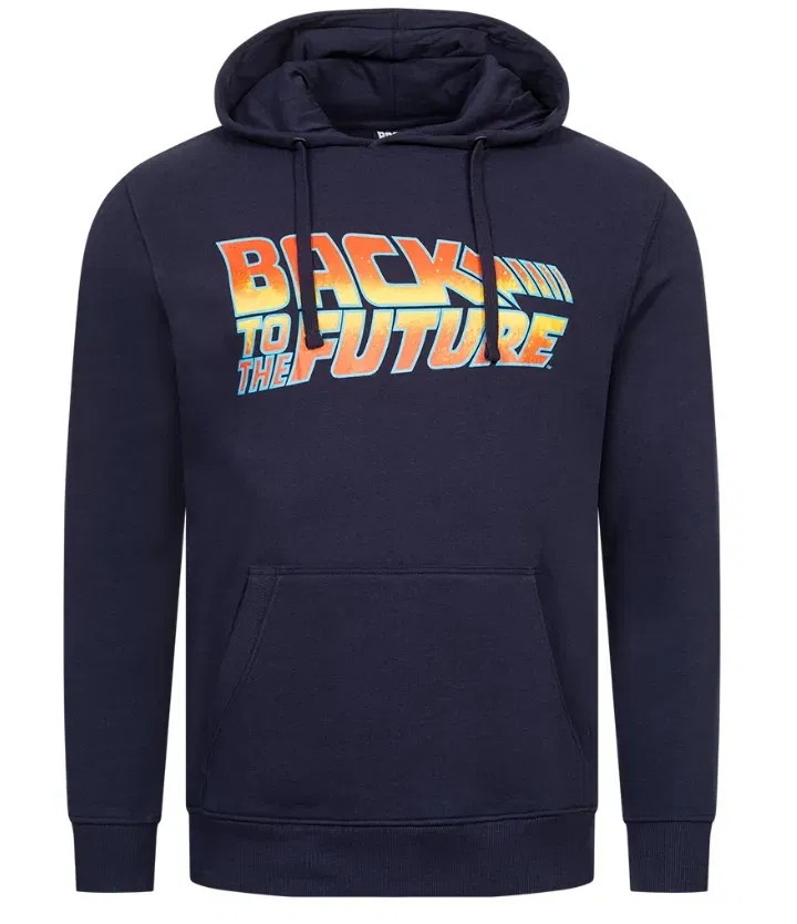 Zurück in die Zukunft Logo Herren Hoodie GBMHS380NVY (Gr. S bis XL) für 18,94 € inkl. Versand (statt 29,49 €)
