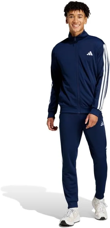 adidas Herren Sportswear Basic 3 Stripes Tricot Tracksuit Trainingsanzug (Gr. XS bis 5XL) für 36,08 € inkl. Prime-Versand