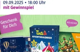 Gratis dmBio Schokoriegel bei der dmLIVE Adventskalender-Show am 09.09.25