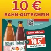 Netto: 10€ Bahn Gutschein Aktion mit Hohes C – Ab 1. September bei Netto MD