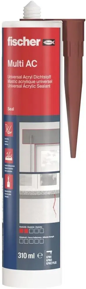 fischer Acryldichtstoff Multi AC (310 ml braun) für 1,79 € inkl. Prime-Versand (statt 4,99 €)