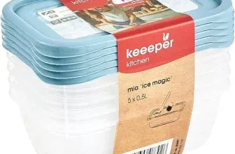 keeeper Tiefkühldosenset Mia Magic Ice Nordic Blue (5 x 500 ml Wiederbeschreibbarer Deckel 5er Pack) für 3,99 € inkl. Prime-Versand (statt 8,95 €)