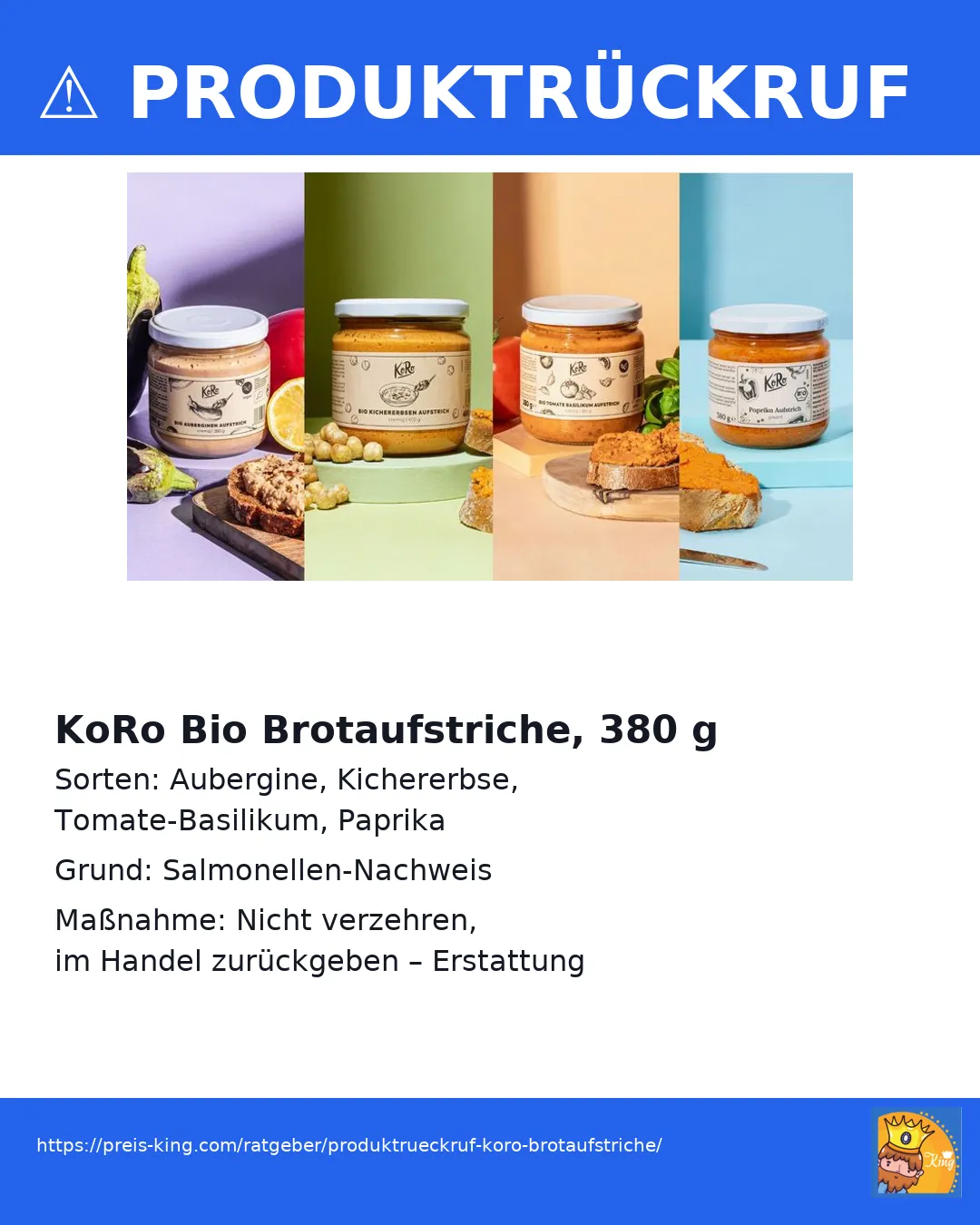 preis king rueckruf koro brotaufstriche Schnäppchen, Deals Und Rabattcodes Des Tages - Preis-King Rückruf Koro Brotaufstriche