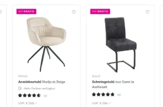 mömax: 1+1 Gratis Stuhl Aktion – Jetzt zweiten Stuhl kostenlos sichern