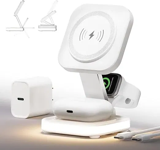 5 in 1 Mag-Safe Ladegerät mit 15W Wireless Charging Station für 15,04 € inkl. Prime-Versand (statt 30,00 €)