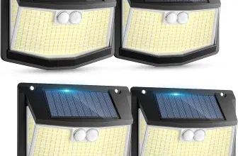 4 Solarlampen für Außenbereich Bewegungsmelder für 9,59 € inkl. Prime-Versand (statt 21,00 €)