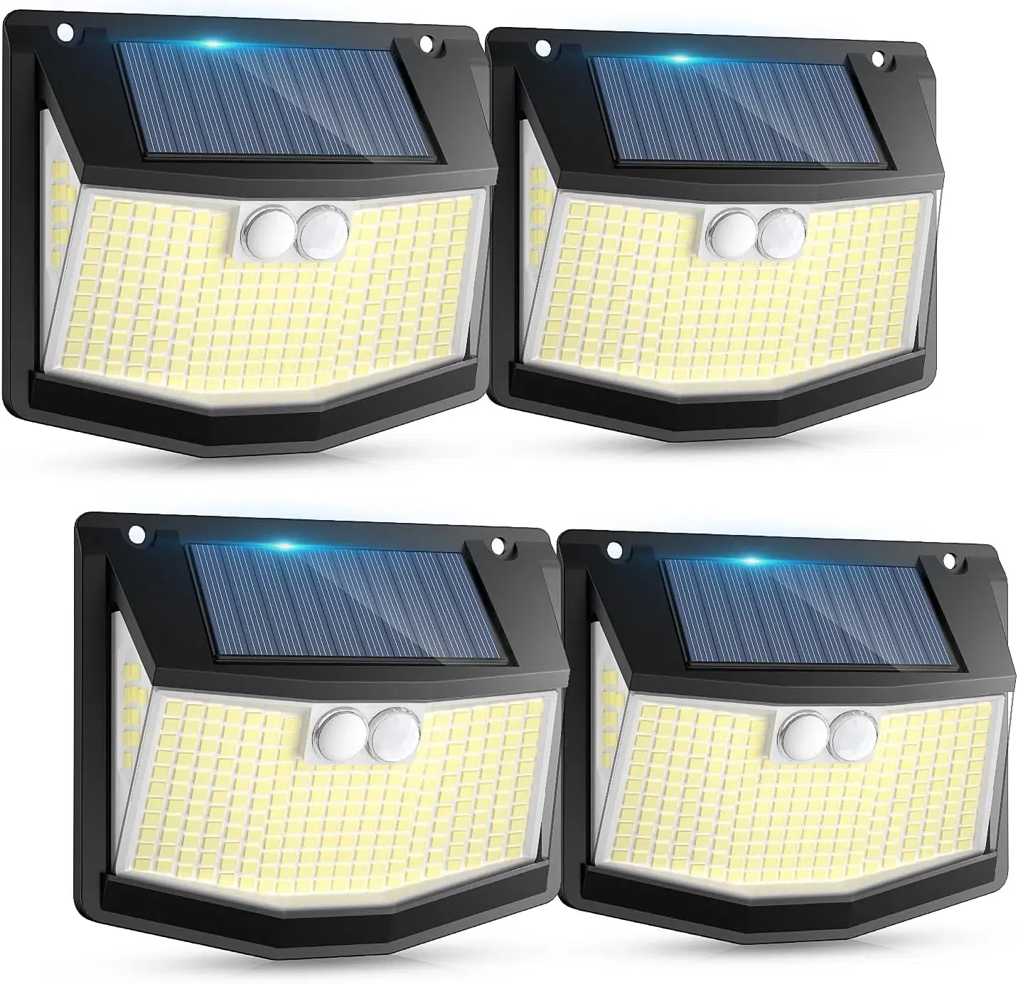 4 Solarlampen für Außenbereich Bewegungsmelder für 9,59 € inkl. Prime-Versand (statt 21,00 €)