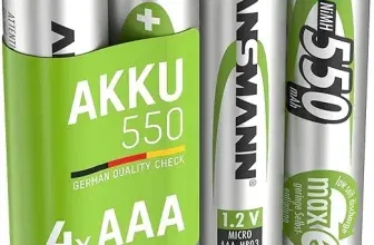 ANSMANN Akku AAA 550 mAh NiMH 1 2 V (4 Stück) – Micro AAA für 2,99 € inkl. Prime-Versand (statt 7,15 €)