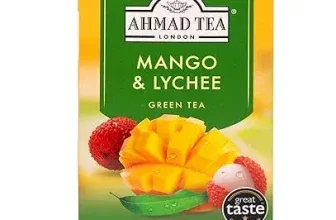 Ahmad Tea – Mango & Lychee – Grüner Tee mit Mango und Litschi – Mit Fruchtstücken – 20 Teebeutel mit Band (2g) ab 2,30 € inkl. Prime-Versand (statt 3,29 €)