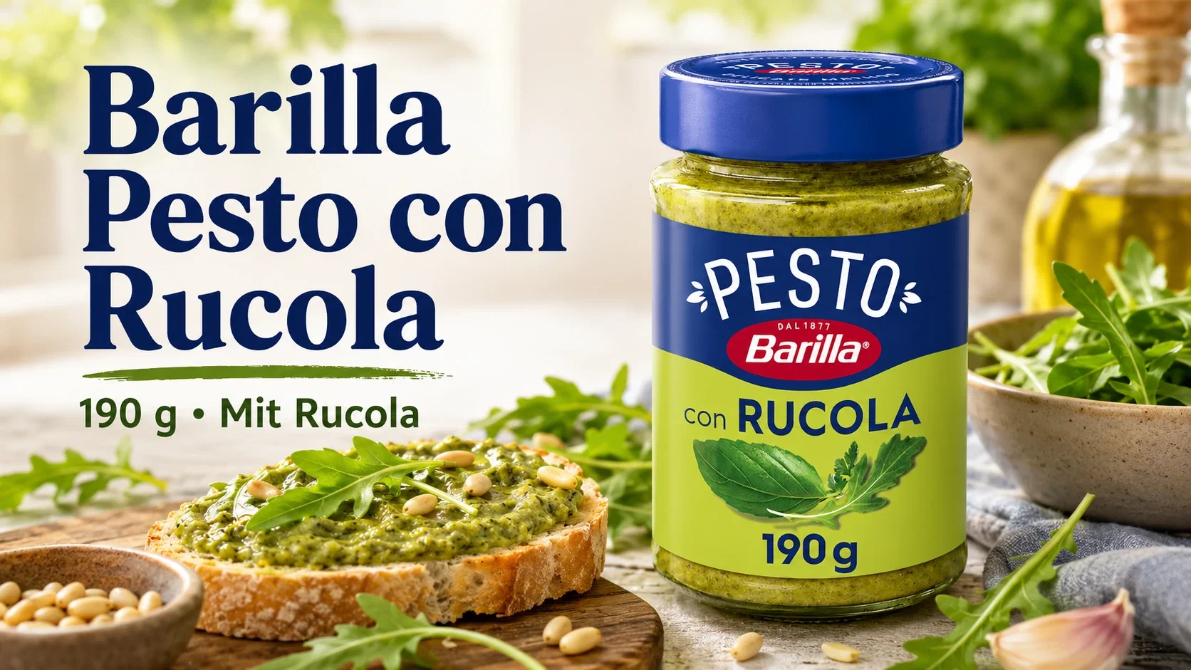 Barilla grünes Pesto Basilico e Rucola 190g