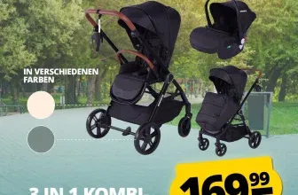 Barmøya 3-in-1 Kombi-Kinderwagen Komplettset (3 Farben) ab 164,99 € inkl. Versand