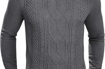 COOFANDY Herren Rollkragenpullover Zopfmuster (6 Farben, Gr. S bis 3XL) für 21,59 € inkl. Prime-Versand (statt 29,99 €)