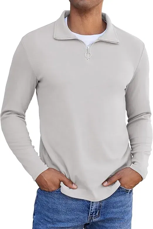COOFANDY Herren Zip Neck Sweatshirt (7 Farben, Gr. S bis 3XL) für 17,49 € inkl. Prime-Versand (statt 24,99 €)