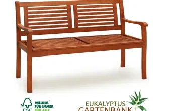 Casaria Gartenbank Eukalyptusholz (120X60X90cm) für 88,95 € inkl. Versand (statt 113,95 €)
