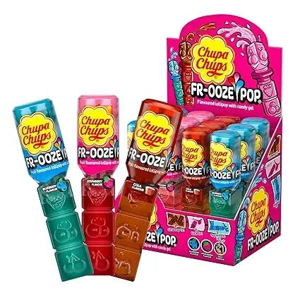 Chupa Chups Frooze Pop Lollis mit Candy-Gel zum Rausrücken 12er Pack (12 x 26 g in 3 Sorten) ab 18,09 € inkl. Prime-Versand (statt 23,88 €)