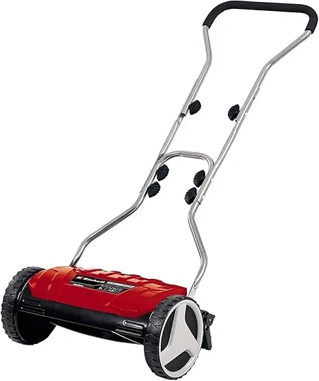 Einhell Hand-Rasenmäher GE-HM 38 S (38 cm Schnittbreite 4-stufige Schnitthöhenverstellung ohne Antrieb für bis zu 250 m²) für 44,99 € inkl. Prime-Versand (statt 70,00 €)