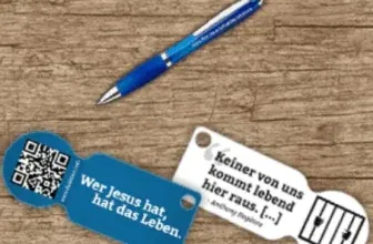 Gratis: Einkaufswagenentriegeler Kugelschreiber, Aufkleber & Flyer mit christlichen Botschaften