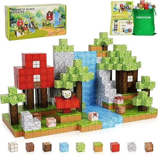 ITEFDTUTNE Magnetische Blöcke 108 Stück für 13,99 € inkl. Prime-Versand (statt 27,99 €)