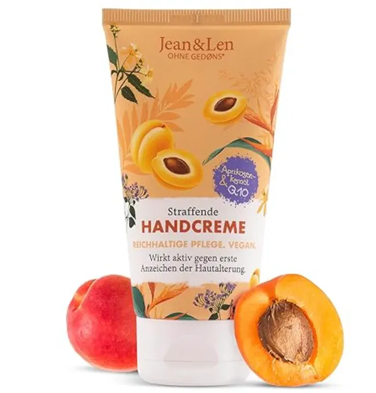 Jean & Len Straffende Handcreme Aprikosenkernöl/Q10 (75ml) ab 1,79 € inkl. Prime-Versand (statt 2,99 €)