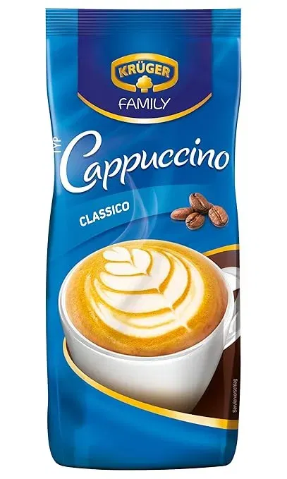 KRÜGER Family Cappuccino Classico aromatisiertes Getränkepulver (500g) ab 2,69 € inkl. Prime-Versand