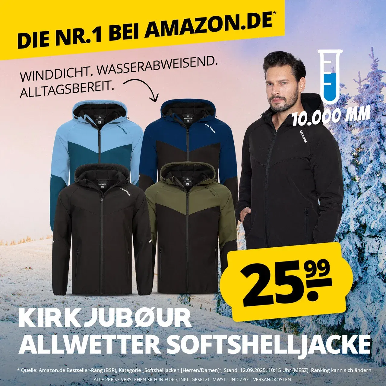 Kirkjubøur Herren SOFTSHELLjacke (13 Farben/Modelle, Gr. XS bis 3XL) für 28,94 € inkl. Versand