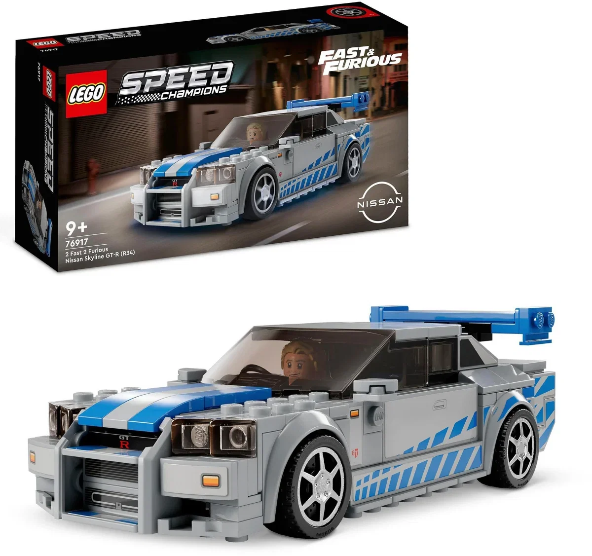 LEGO 76917 Speed Champions 2 Fast 2 Furious Nissan Skyline GT-R