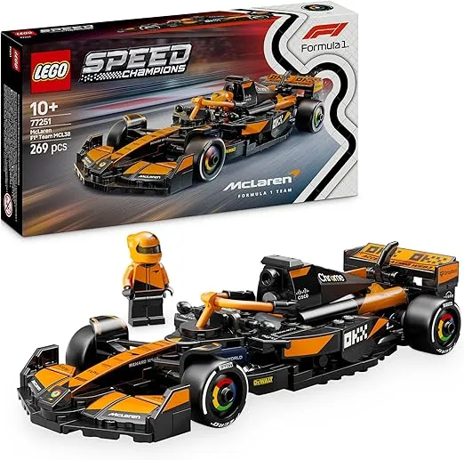 LEGO Speed Champions – McLaren F1 Team MCL38 Rennauto (77251) für 16,99 € inkl. Prime-Versand