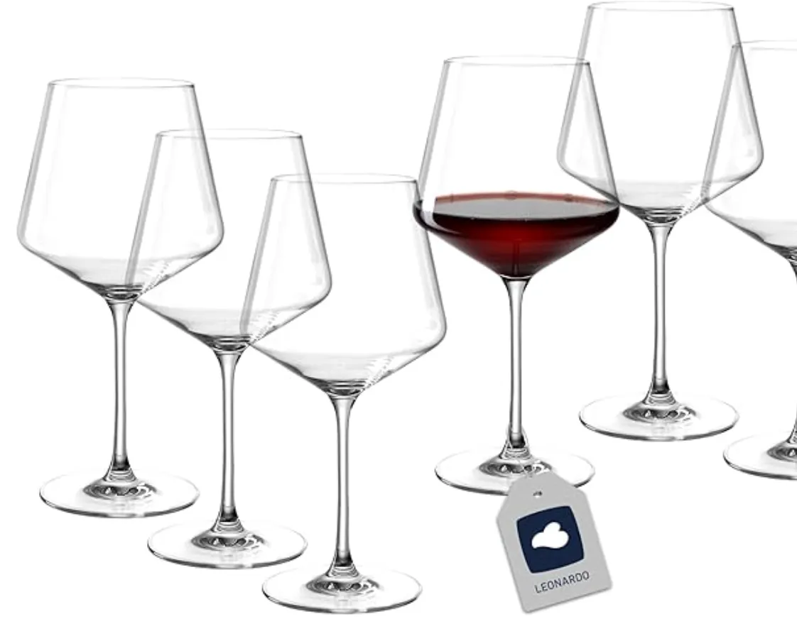 6 Stück LEONARDO HOME Burgundergläser PUCCINI • Kratzfeste Rotweingläser (730ml) für 13,11 € inkl. Prime-Versand (statt 24,00 €)