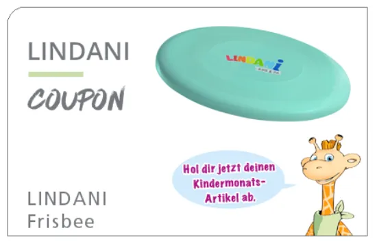Gratis LINDANI Frisbee für Kinder [LINDA Apotheken]