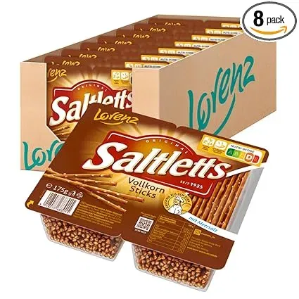 LORENZ Saltletts Sticks Vollkorn (8 x 175 g vegan) für 6,72 € inkl. Prime-Versand (statt 15,12 €)