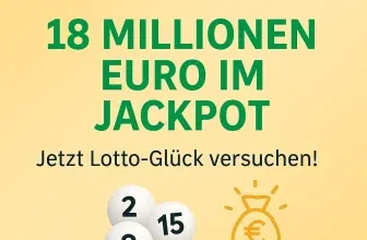 Lotto24 Neukunden: 3 Felder Lotto 6aus49 für 1 € (statt 4,70 €) | aktuell 18 Millionen Euro im Jackpot
