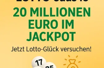 Lotto24 Neukunden: 3 Felder Lotto 6aus49 für 1 € (statt 4,70 €) | aktuell 20 Millionen Euro im Jackpot