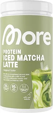 MORE Protein Iced Matcha Latte Matcha Grünteepulver (500g) ab 24,98 € inkl. Prime-Versand (statt 32,99 €)