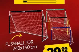 Fußballtor aus Stahl, 240 x 150 cm, MUWO