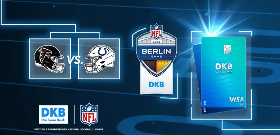 Gewinne Tickets für das NFL Spiel in Berlin 🏈 Colts vs. Falcons 2025 [DKB Kunden]