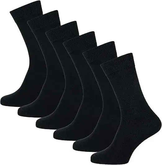 Nur Der Baumwolle Business Socken Classic mit Komfortbund 6er Pack (Gr. 39-42 & 47-50) ab 11,39 € inkl. Prime-Versand (statt 17,94 €)