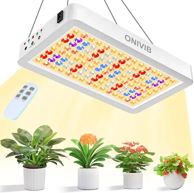 ONIVIB LED Grow Vollspektrum Pflanzenlampe (240 LEDs, 75W) für 19,99 € inkl. Prime-Versand (statt 39,99 €)