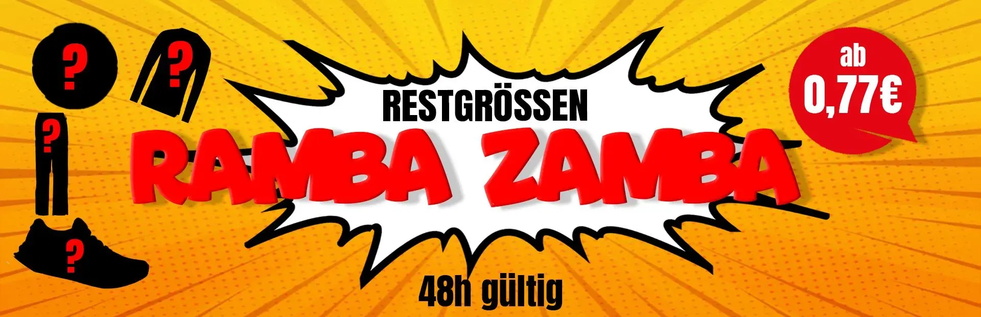 Schnäppchen, Deals und Rabattcodes des Tages - Bild von Picksport Restgrößen Ramba Zamba