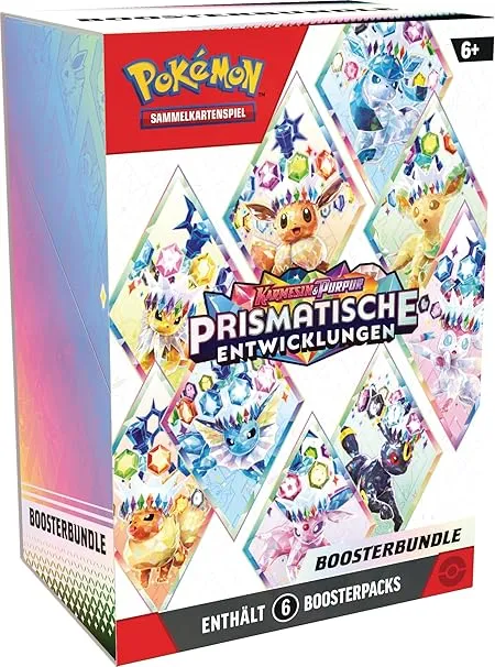 Fehler? 🚨 Pokémon-Sammelkartenspiel: Boosterbundle Karmesin & Purpur – Prismatische Entwicklungen (6 Boosterpacks) für 29,94 € inkl. Prime-Versand (statt 81,18 €)