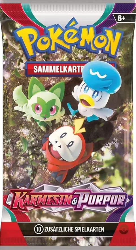 Schnäppchen, Deals Und Rabattcodes Des Tages: Pokemon Sammelkartenspiel Karmesin Purpur Arkani 3 Boosterpacks 1 Holografische Promokarte 3Er Pack