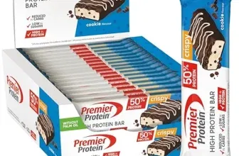 Premier Protein – High Protein Bar 50%+Crispy Cookie (16 x 40 g palmölfrei) ab 13,57 € inkl. Prime-Versand (statt 20,64 €)