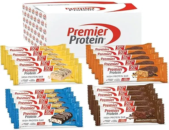 Premier Protein High Protein Bar 50% Multiflavourbox 20er Pack (20 x 40 g) ab 17,09 € inkl. Prime-Versand (statt 24,50 €)