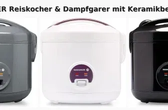REISHUNGER Reiskocher & Dampfgarer mit Keramikbeschichtung (3 Farben, 1,2 L; 1 bis 6 Jahren) für 44,99 € inkl. Versand
