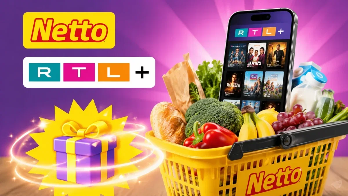 RTL+ gratis bei Netto: Neue App-Challenge belohnt Eure Einkäufe