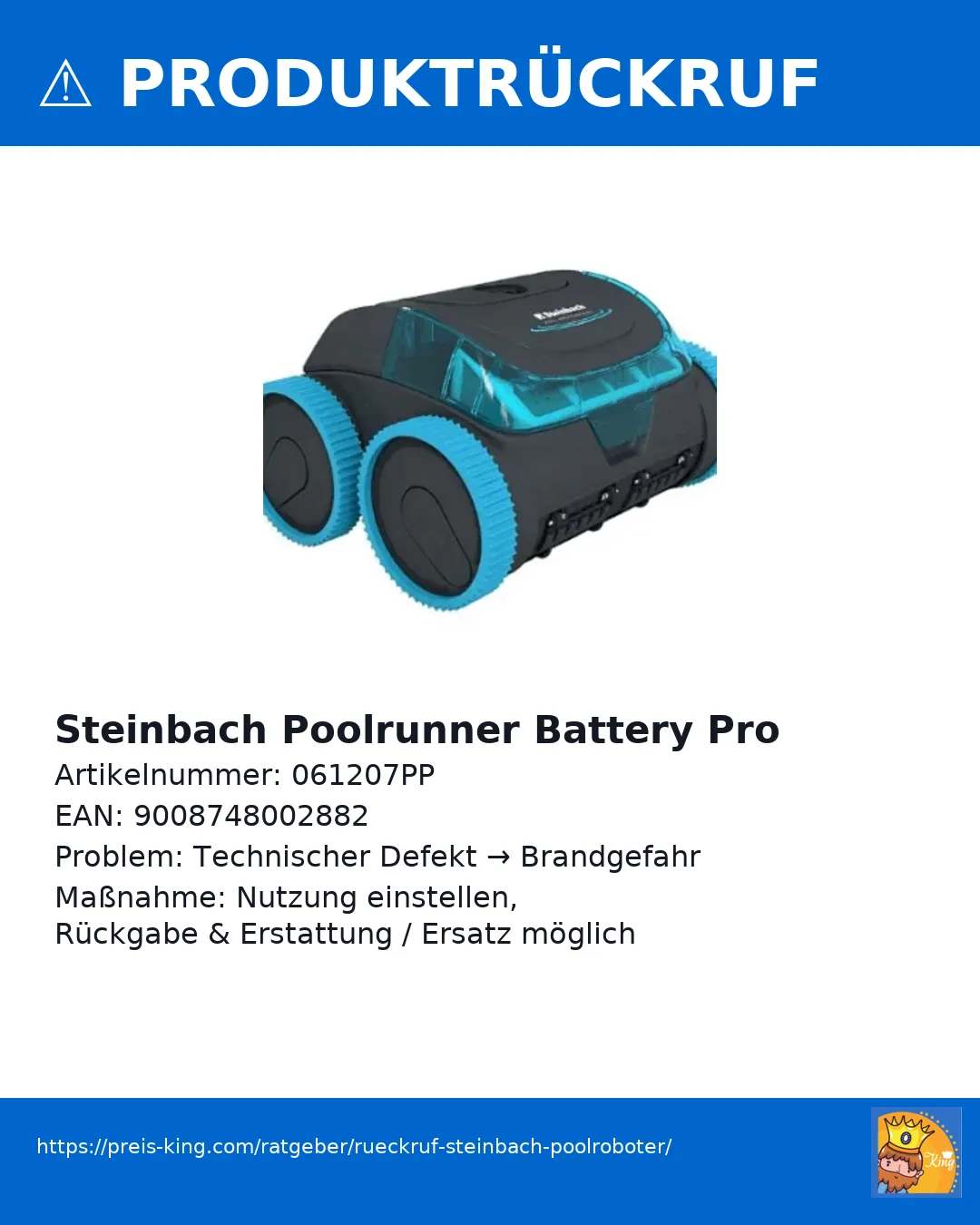 Rueckruf Steinbach Poolroboter Schnäppchen, Deals Und Rabattcodes Des Tages - Rückruf Steinbach Poolroboter
