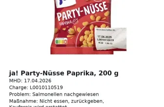 Schnäppchen, Deals und Rabattcodes des Tages - Partynüsse mit Paprika