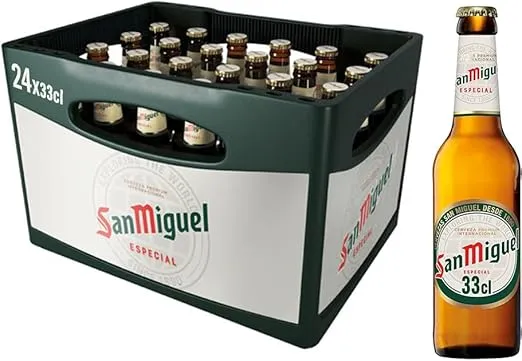 San Miguel Especial Premium Lager Flaschenbier 24er Pack (24 x 0,33 l) ab 15,19 € inkl. Prime-Versand zzgl. Pfand (statt 21,99 €)