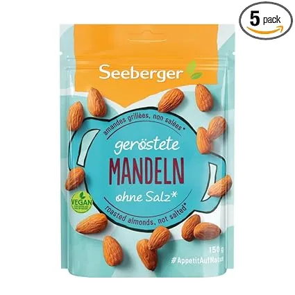 Seeberger Mandeln geröstet 5er Pack (5 x 150 g) ab 14,31 € inkl. Prime-Versand