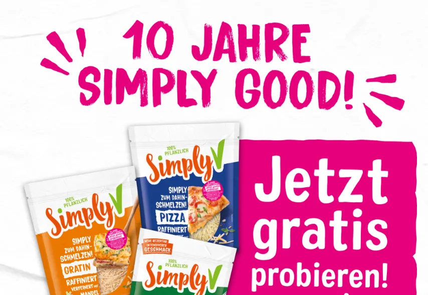 SimplyV Cashback-Aktion 2025: Veganer Käsegenuss kostenlos testen